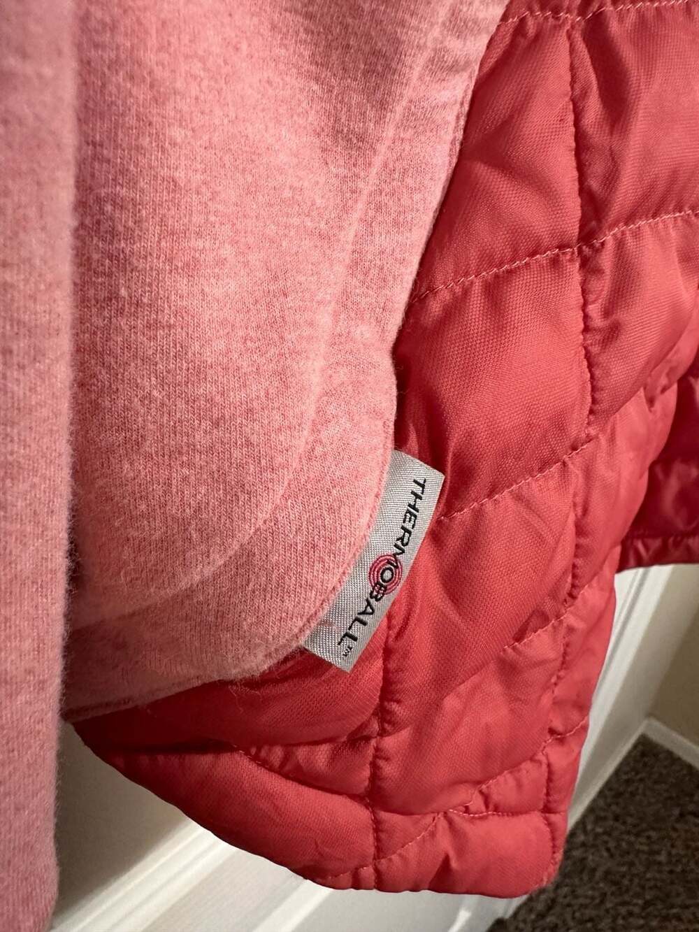 The North Face ThermoBall Hybrid Hoodie Jacket Women’s Medium Pink Full Zip - Picture 4 of 12